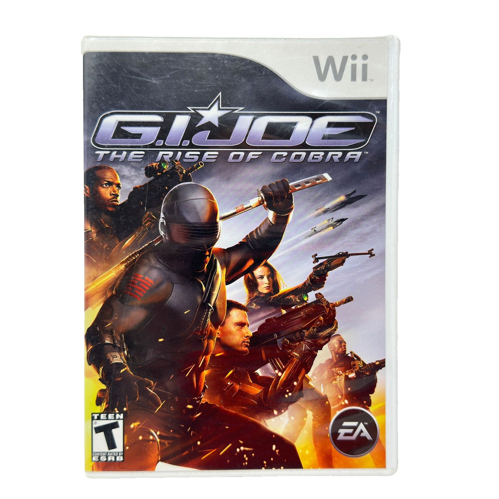 G.I.JOE The Rise Of Cobra Wii Game Complete Case Disc Manual EA Hasbro Teen CIB